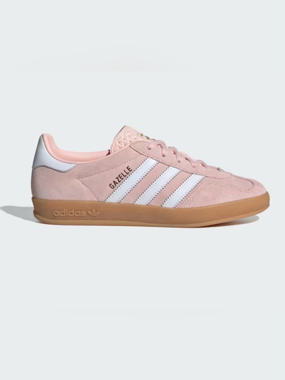 adidas Gazelle Women's Pink Suede Sneakers with White Stripes